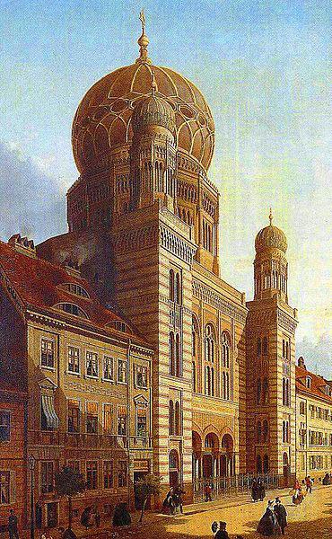 unknow artist Berlin-Synagoge in der Oranienburger Strabe Spain oil painting art